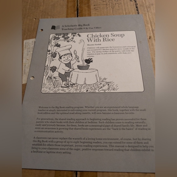 NIB Vintage Chicken soup with rice Scholastic book & review. EP126 - Picture 10 of 16